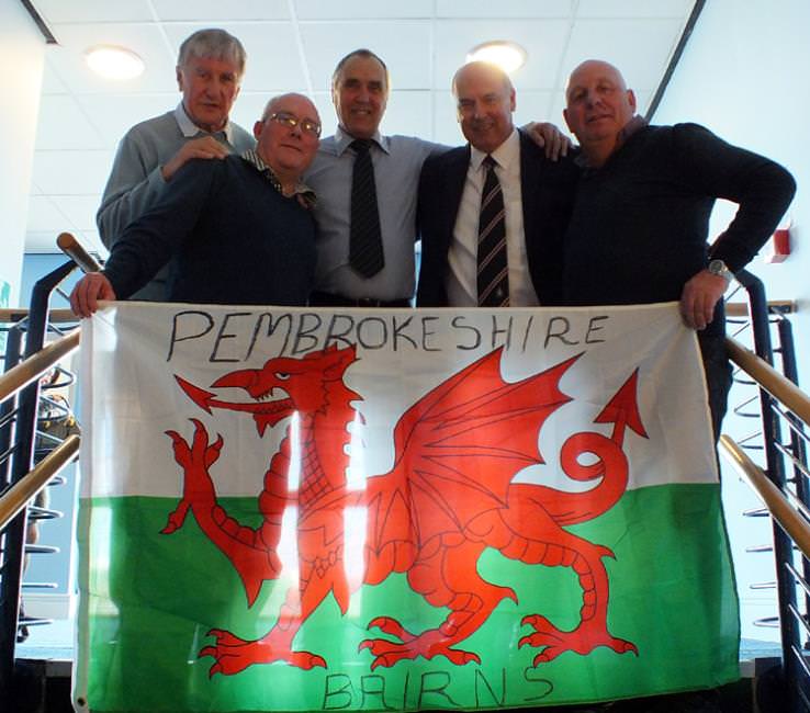 Football-mad four trek to Falkirk